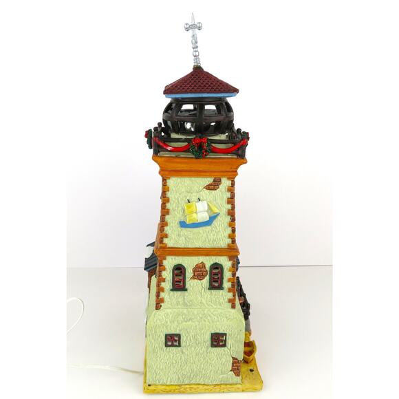 Lemax Maritime & Lighthouse Museum 2001 Porcelain Lighted House Plymouth Corners - Picture 5 of 16